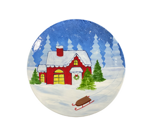Daly City Christmas Cabin Plate