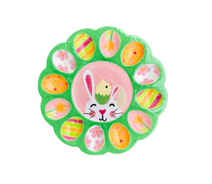 Daly City Easter Sherbet Egg Plate